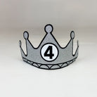 Birthday Crown Customized Number Silver