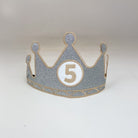 Birthday Crown Customized Number Silver