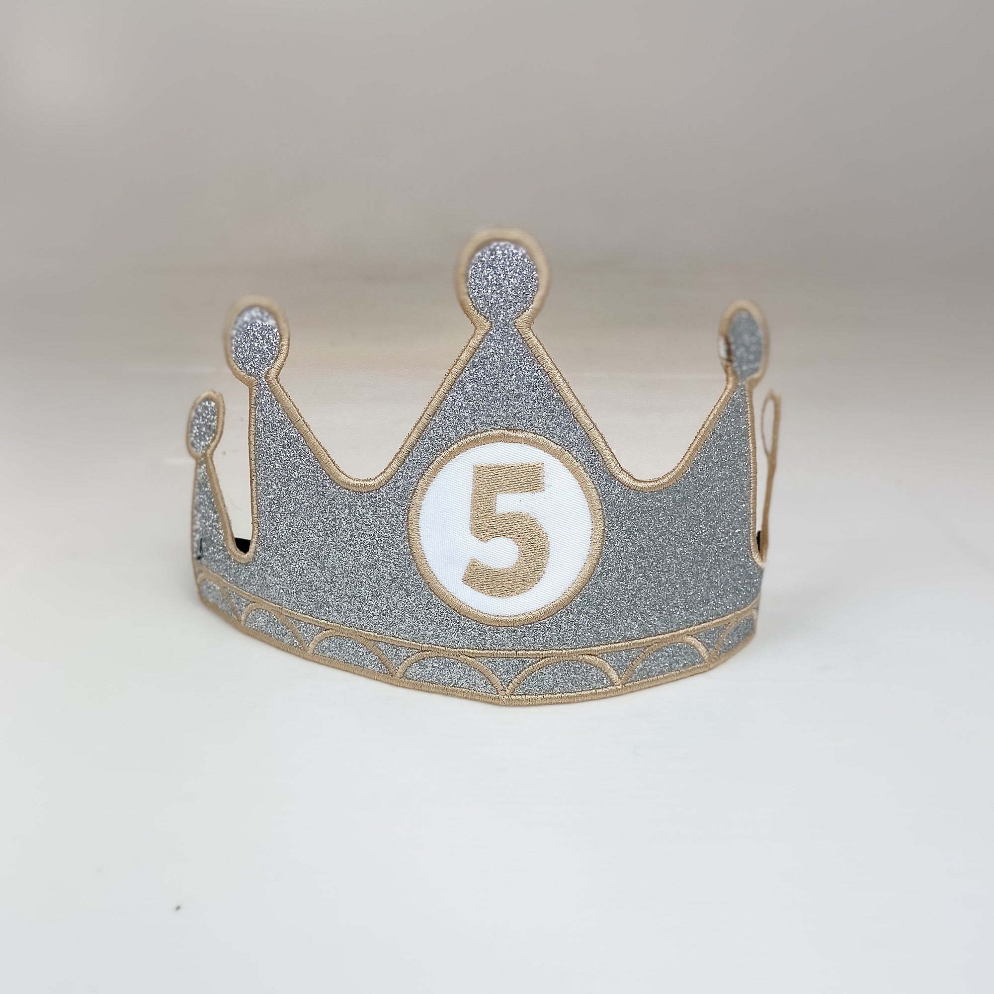 Birthday Crown Customized Number Silver