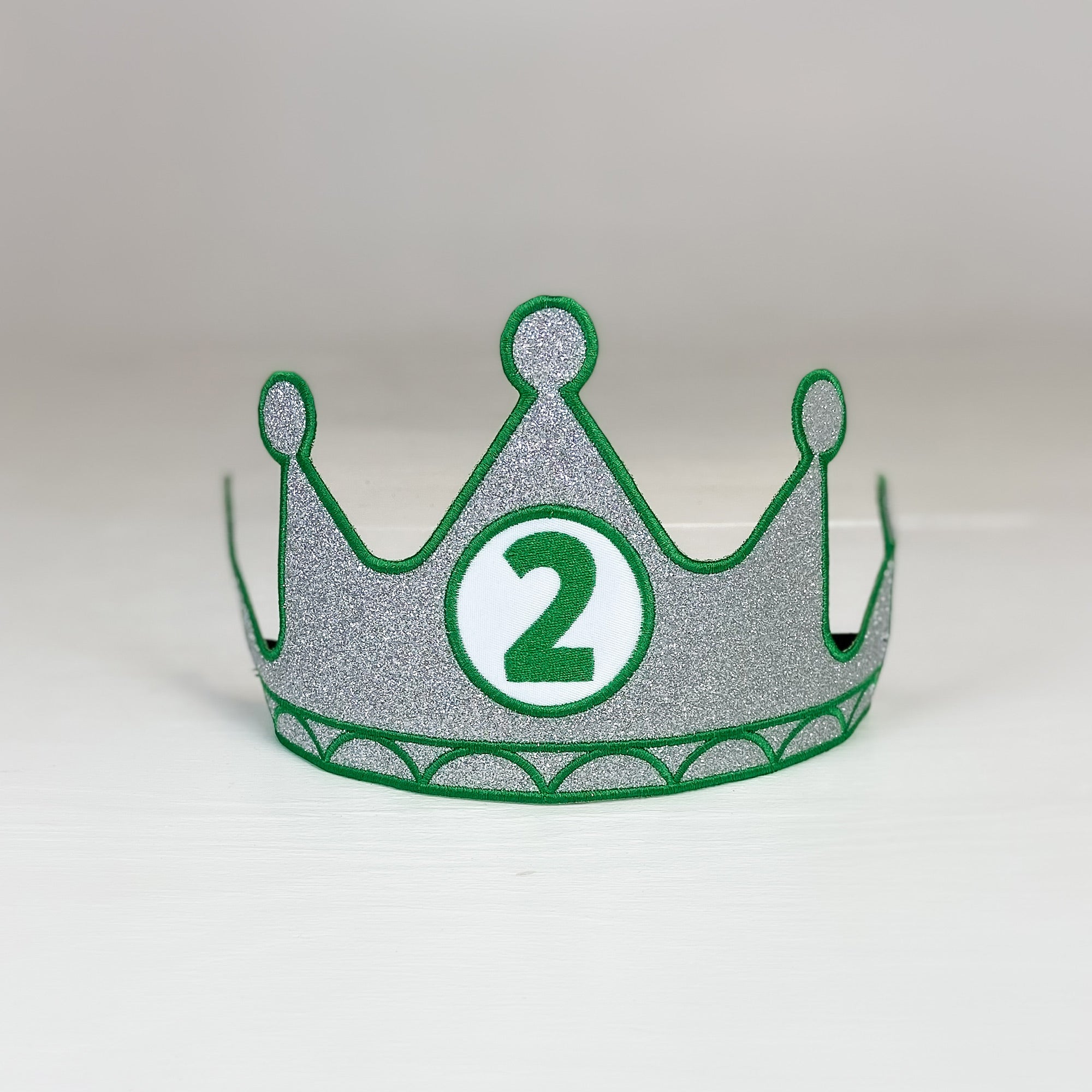 Birthday Crown Customized Number Silver