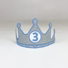 Birthday Crown Customized Number Silver