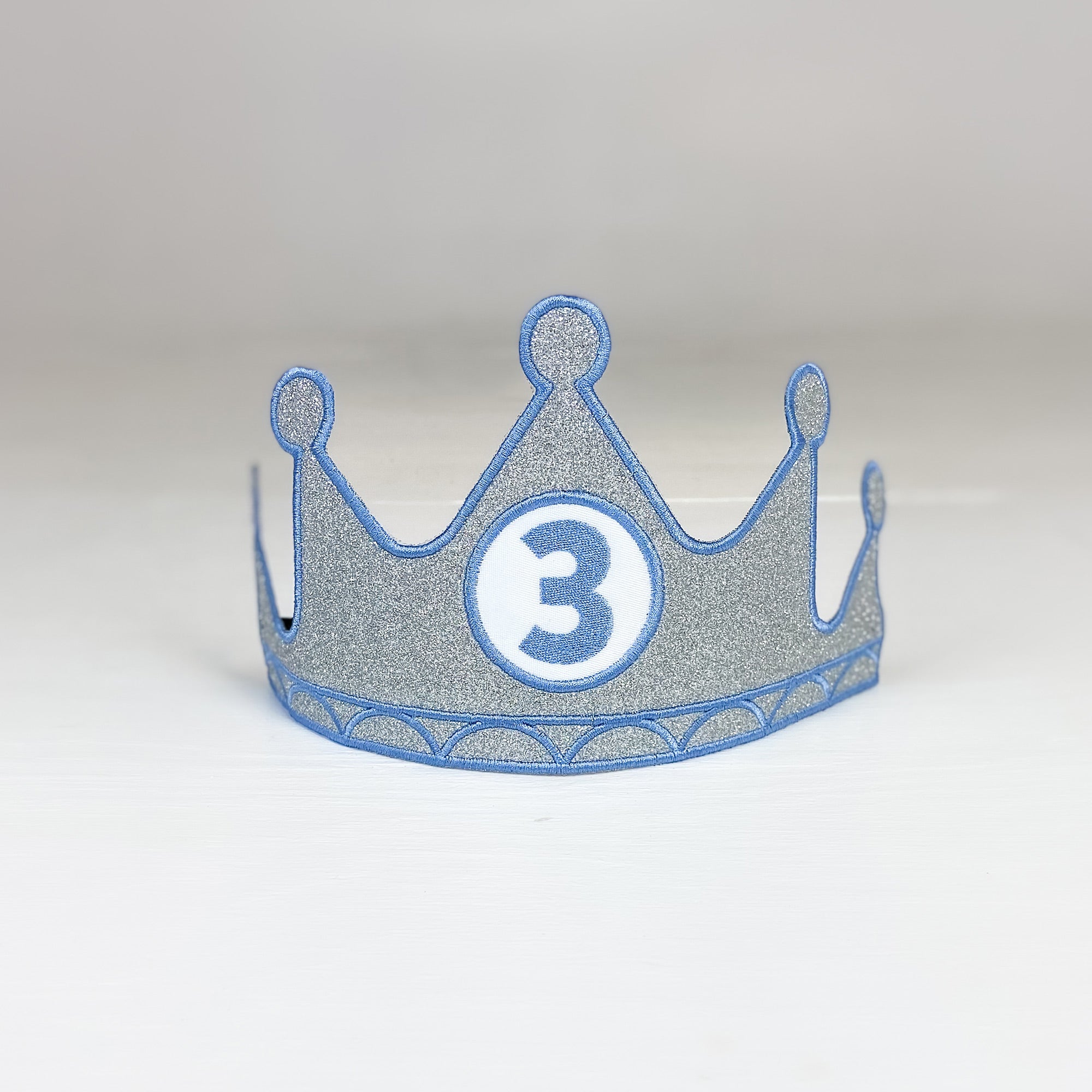 Birthday Crown Customized Number Silver