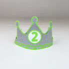 Birthday Crown Customized Number Silver