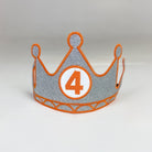Birthday Crown Customized Number Silver