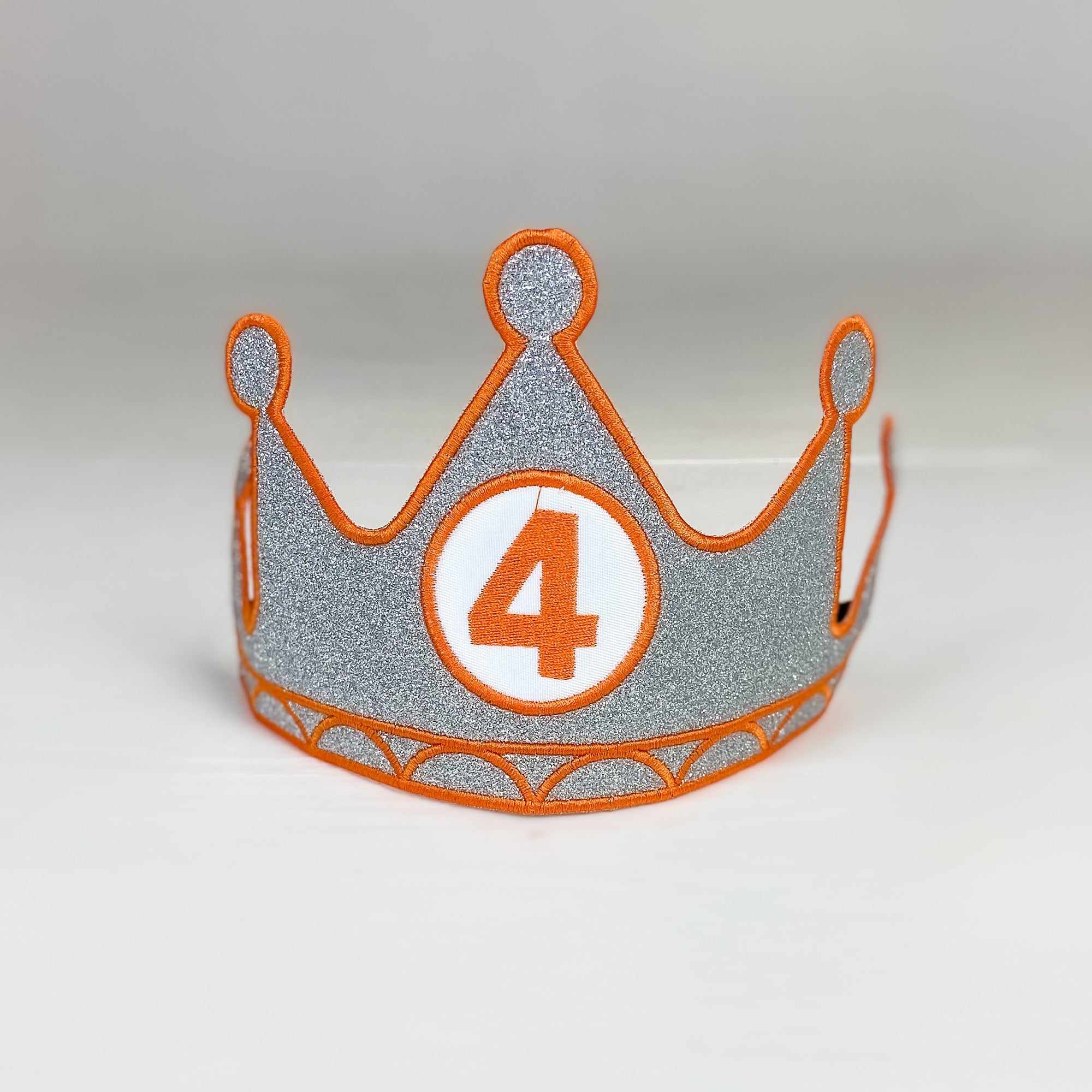 Birthday Crown Customized Number Silver