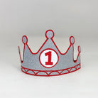 Birthday Crown Customized Number Silver