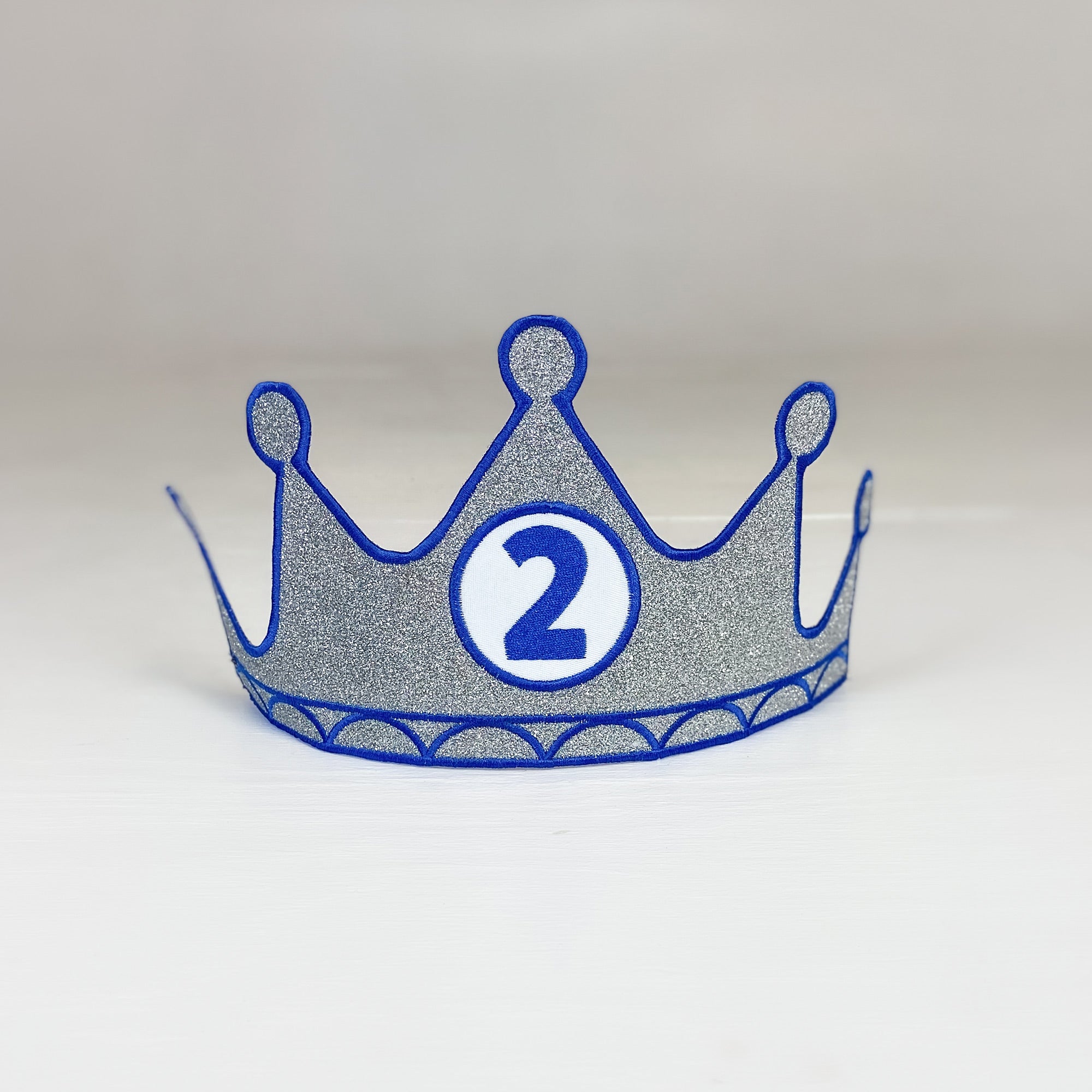 Birthday Crown Customized Number Silver