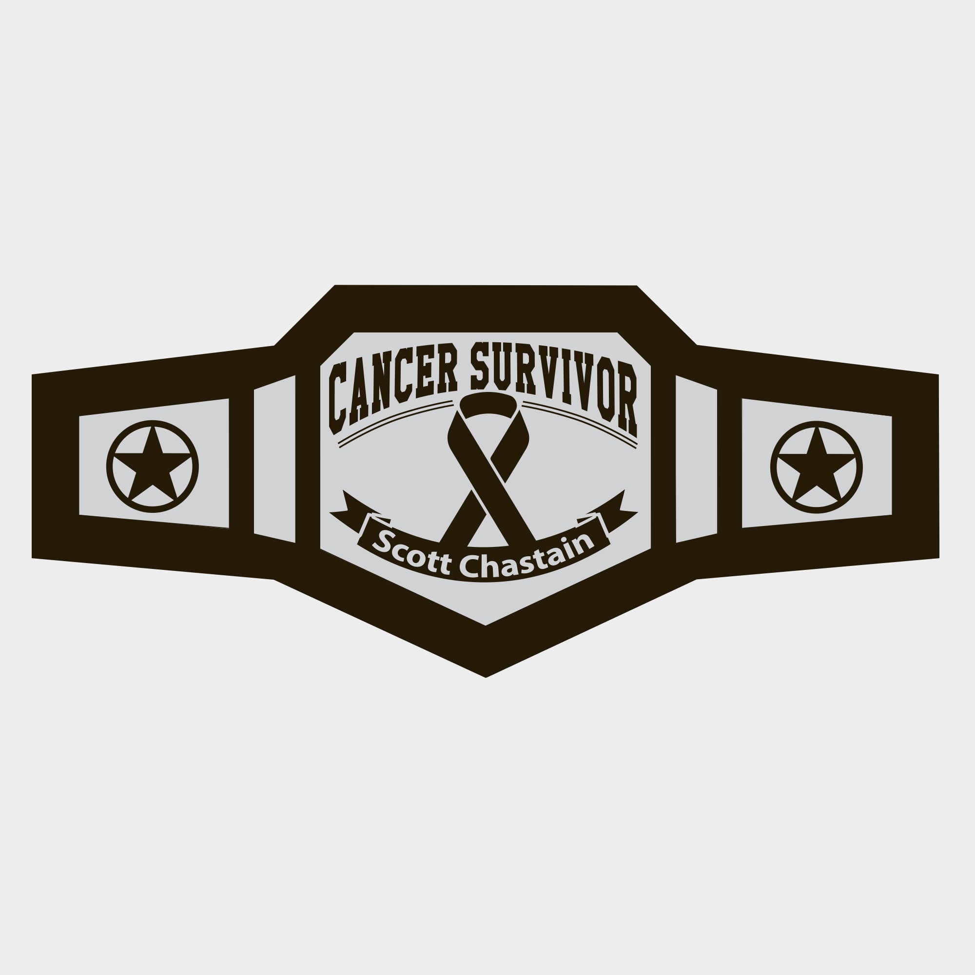 Cancer Survivor Wrestling Belt 