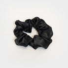 Black Satin Scrunchy Hair Tie
