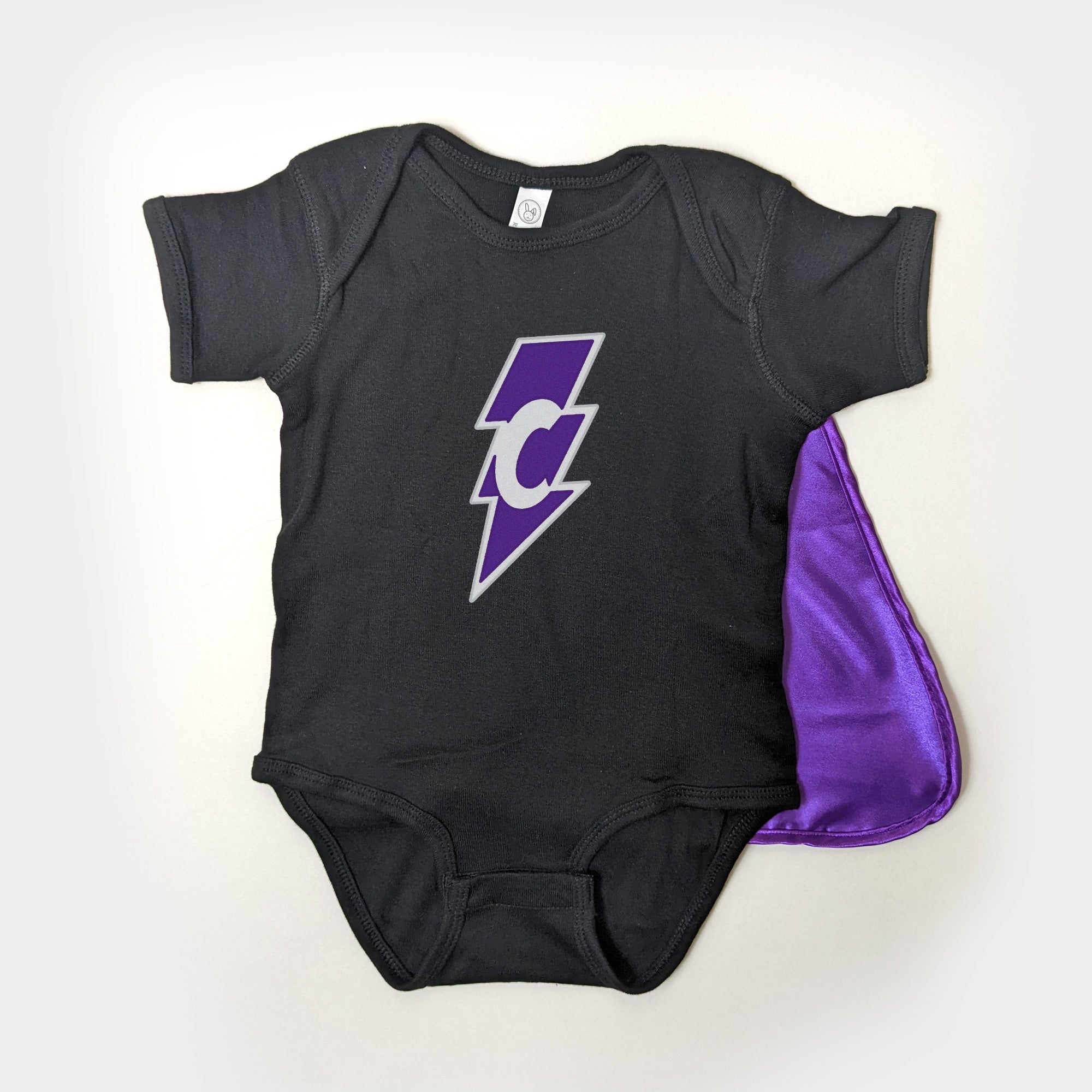 Personalized Baby Superhero Cape Snapsuit Onesie