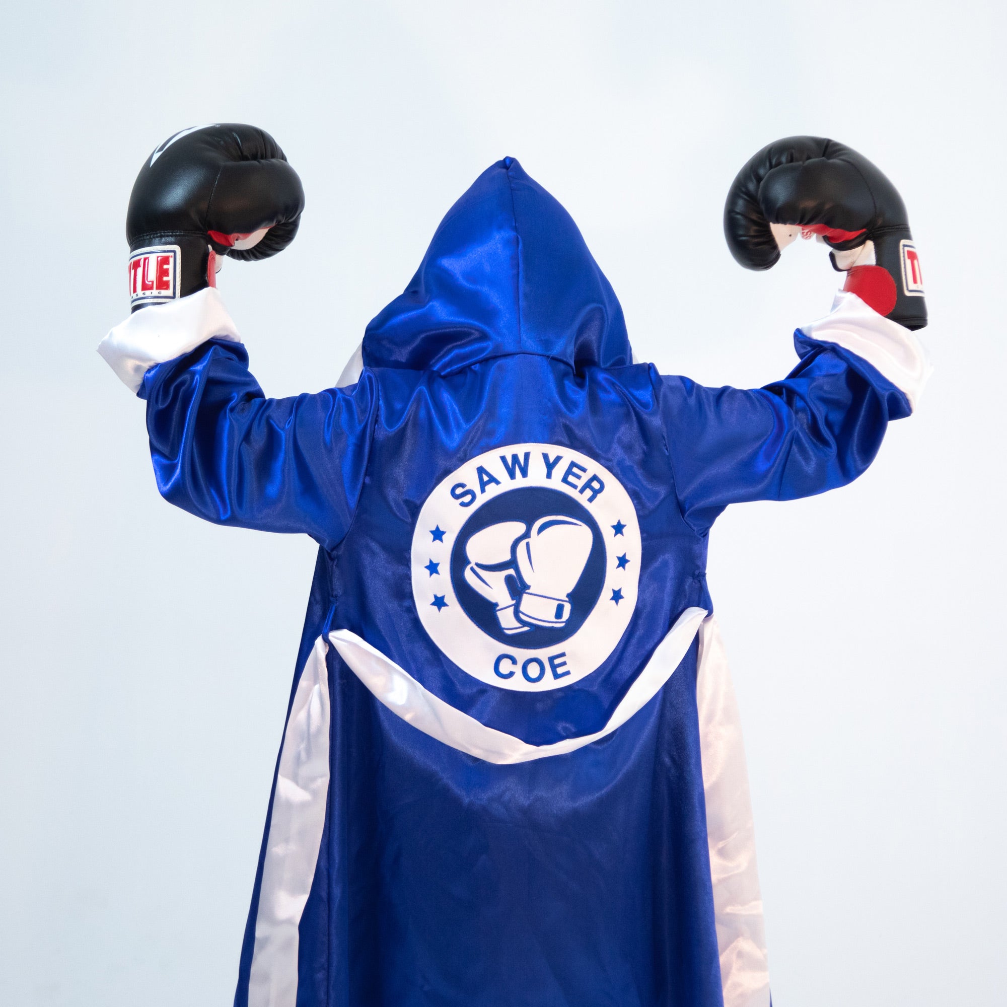 Personalized Satin Boxing Robe with Embroidered Logo