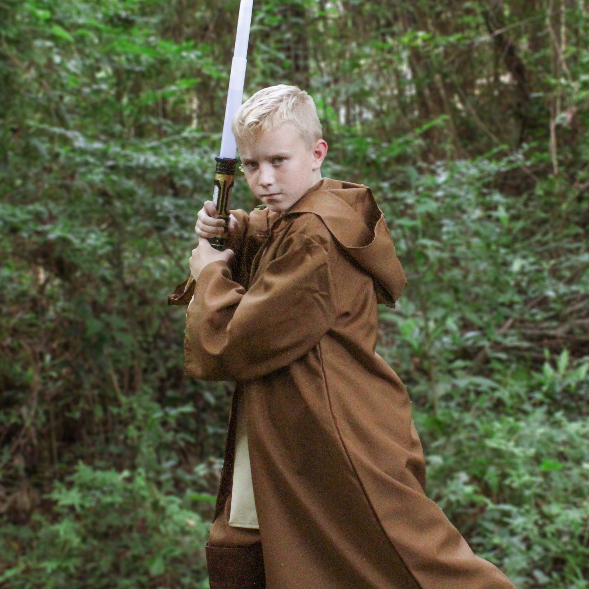 Brown Hooded Robe with sleeves, Harry Potter Cloak, Jedi Robe, Magician Cape
