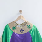 mardi gras  parade krewe fat tuesday superhero cape fleur de lis new orleans