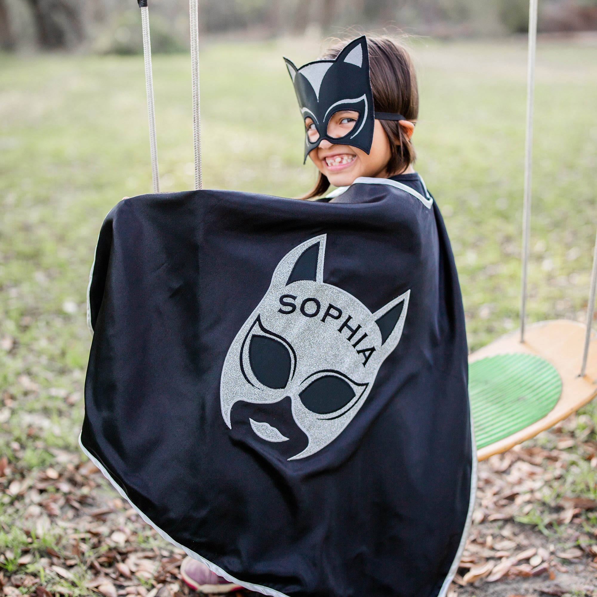 Cat Woman Superhero Cape Costume