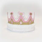 Deluxe Royal Medieval King Queen Crown Pink