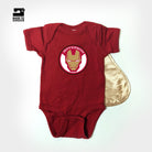 Everfan Baby Snapsuit Onesie Ironman Red Cape Superhero