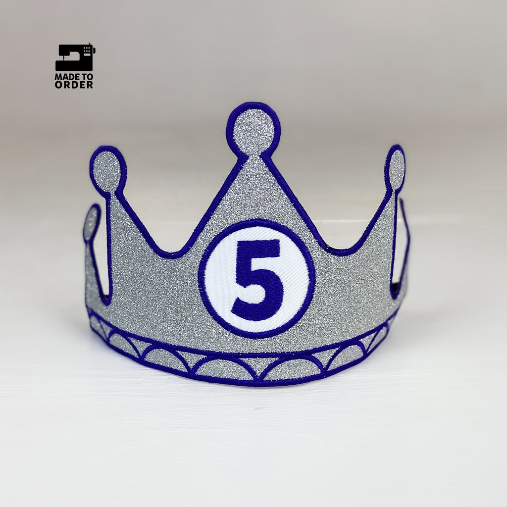 Everfan Birthday Crown Silver Personalized