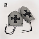 Custom Medieval Bracers Cross Black Grey Cuffs Wrist Arm Powerbands