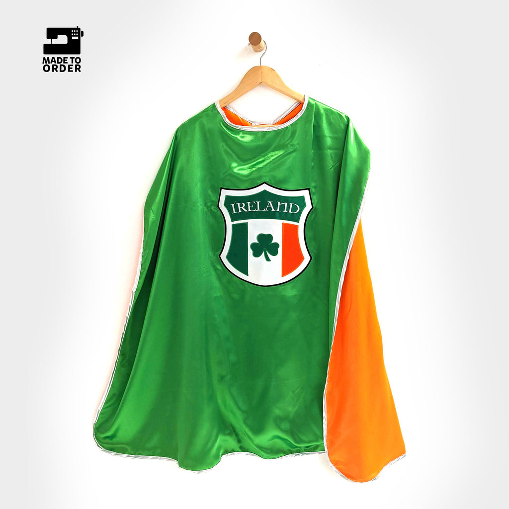 Everfan Superhero Cape Ireland Patriotic Irish Flag