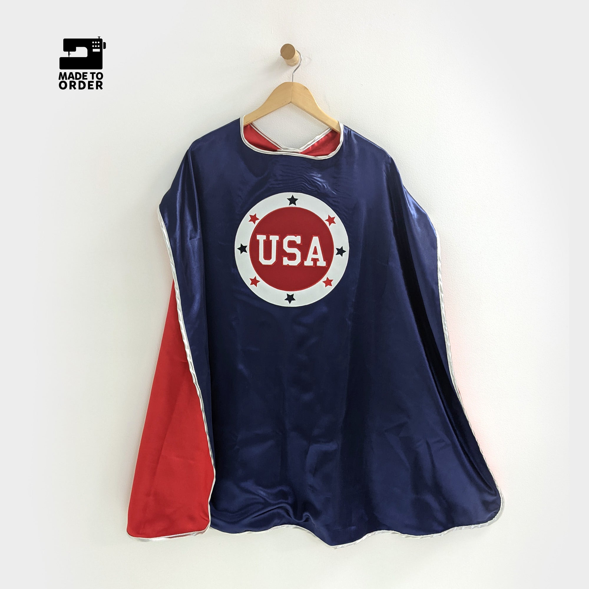 Everfan USA Circle Flag Superhero Cape Patriotic