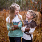Fur Mantle Kids Leather Straps Medieval Knight King Cosplay Game of Thrones LARP Viking