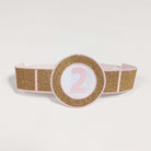 Birthday Superhero Belt Gold Pink