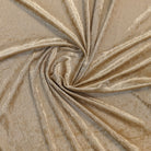 Gold Polyester Crushed Velour Fabric by the Yard