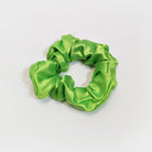 Lime Green Satin Scrunchy Hair Tie
