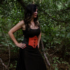 Renaissance Corset Belt | Faux Leather Medieval Gothic Corset, Elvish Steampunk Elastic Waist Cincher