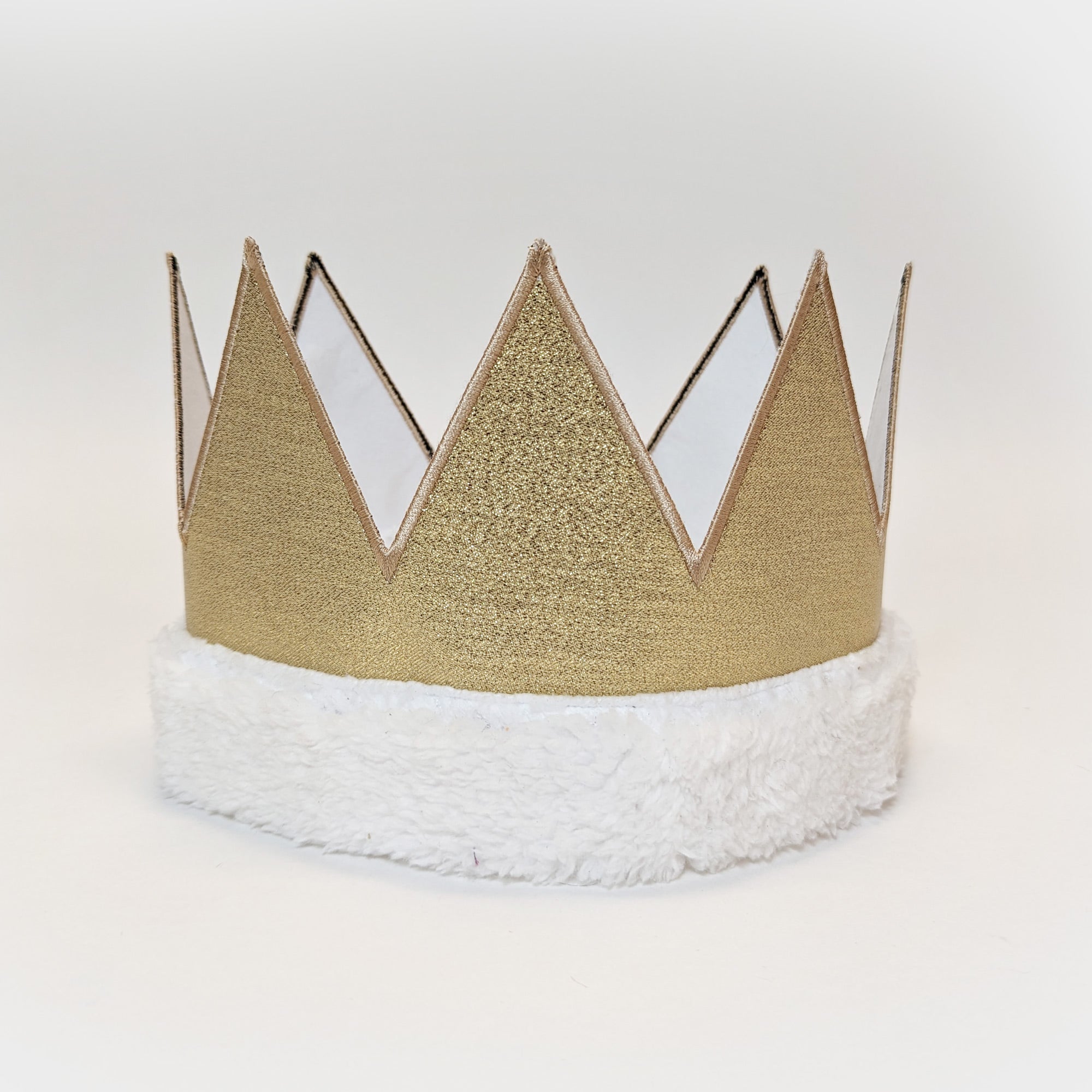 Metallic Royal Party King Queen Crown Gold
