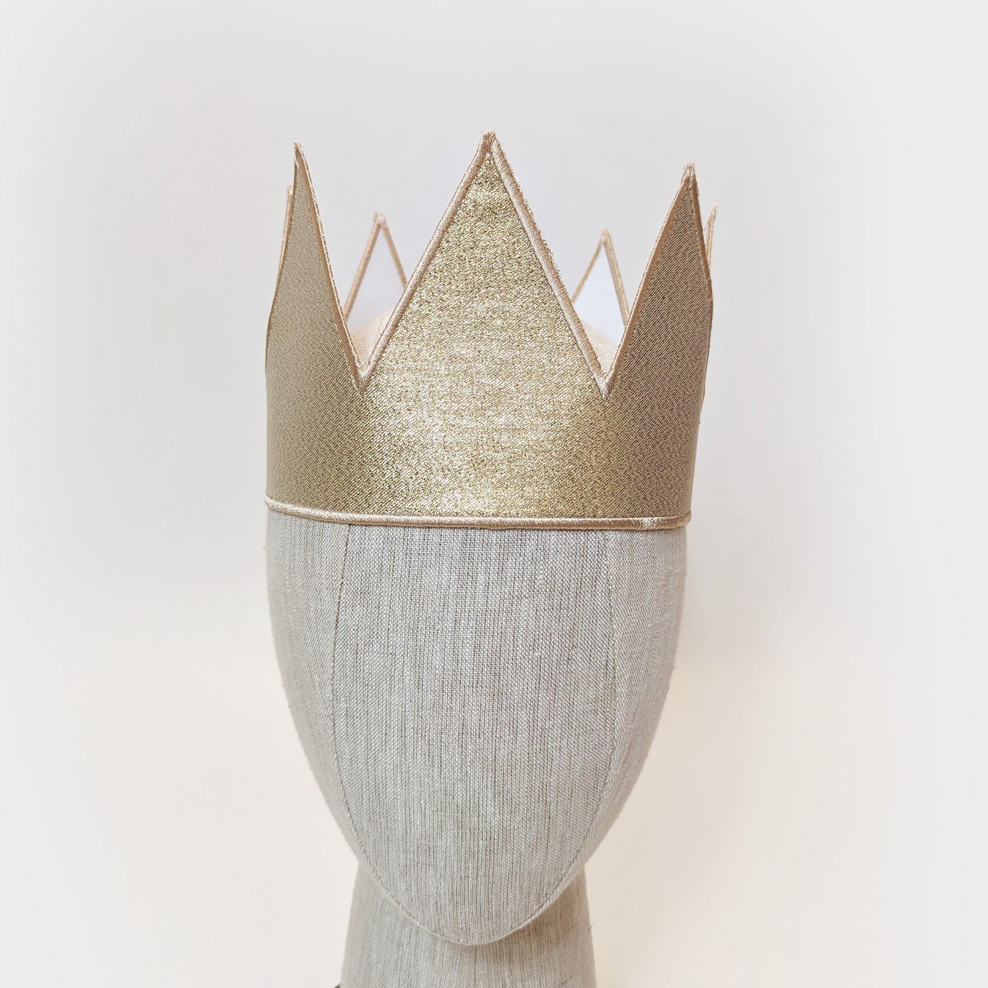 Metallic Royal Party King Queen Crown Gold