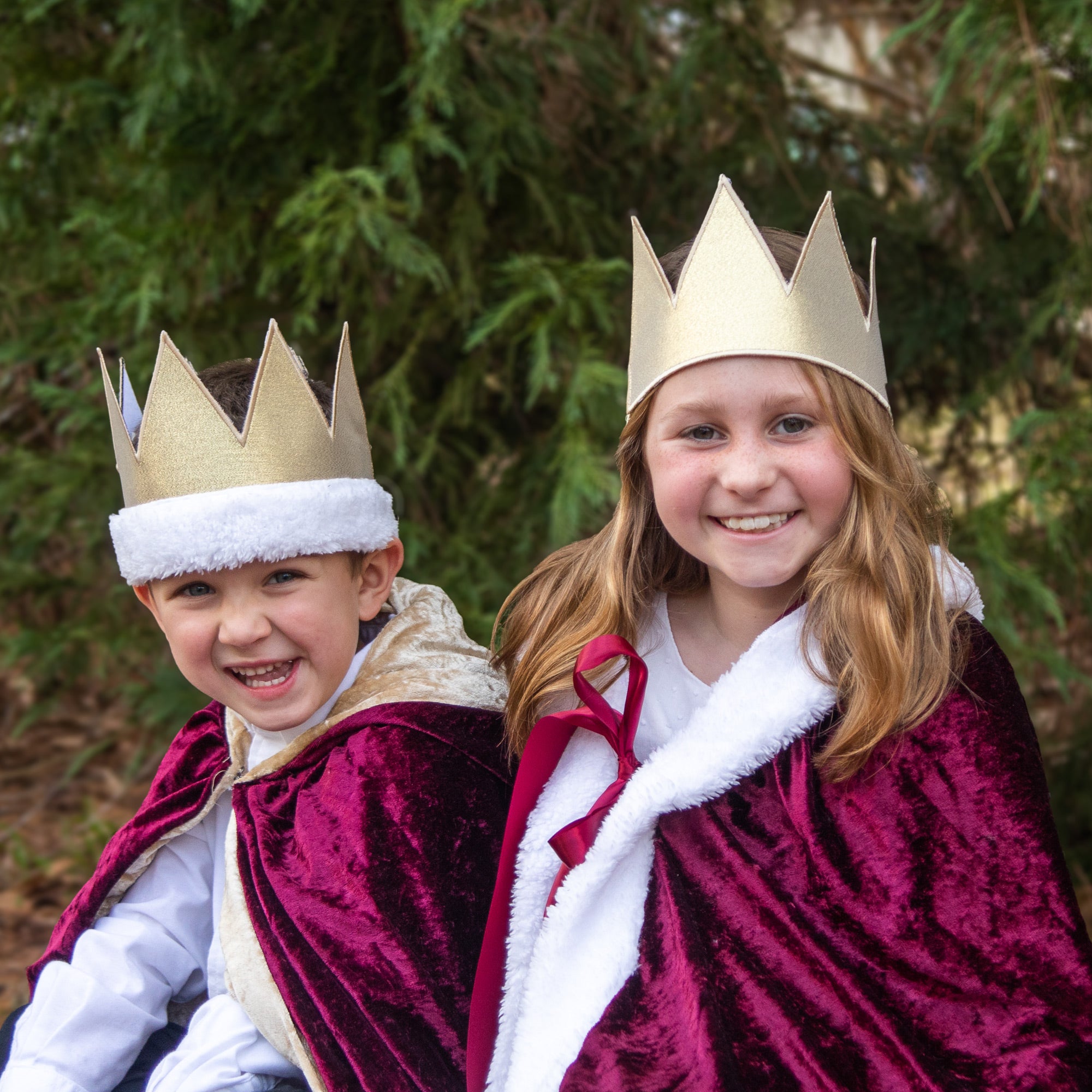 Metallic Royal Party King Queen Crown Gold