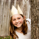 Metallic Royal Party King Queen Crown Gold