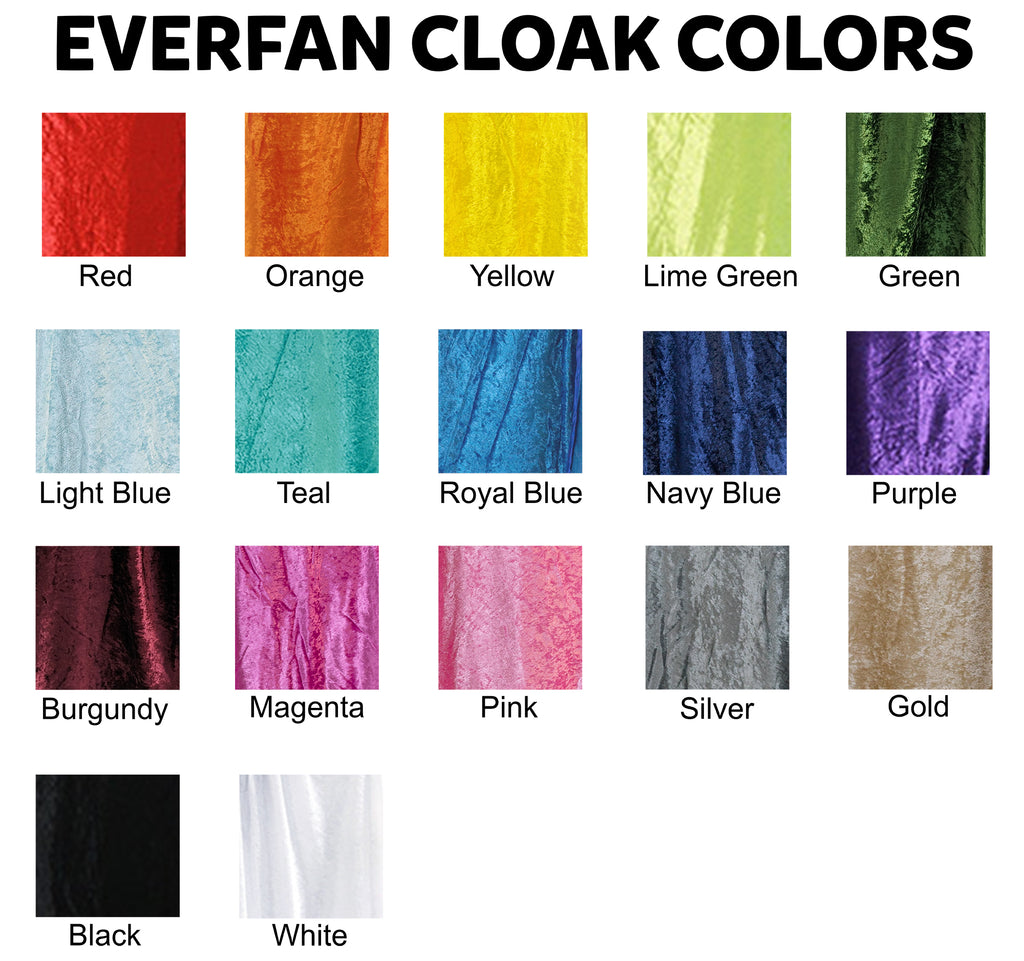 Everfan Hooded Cloak Colors