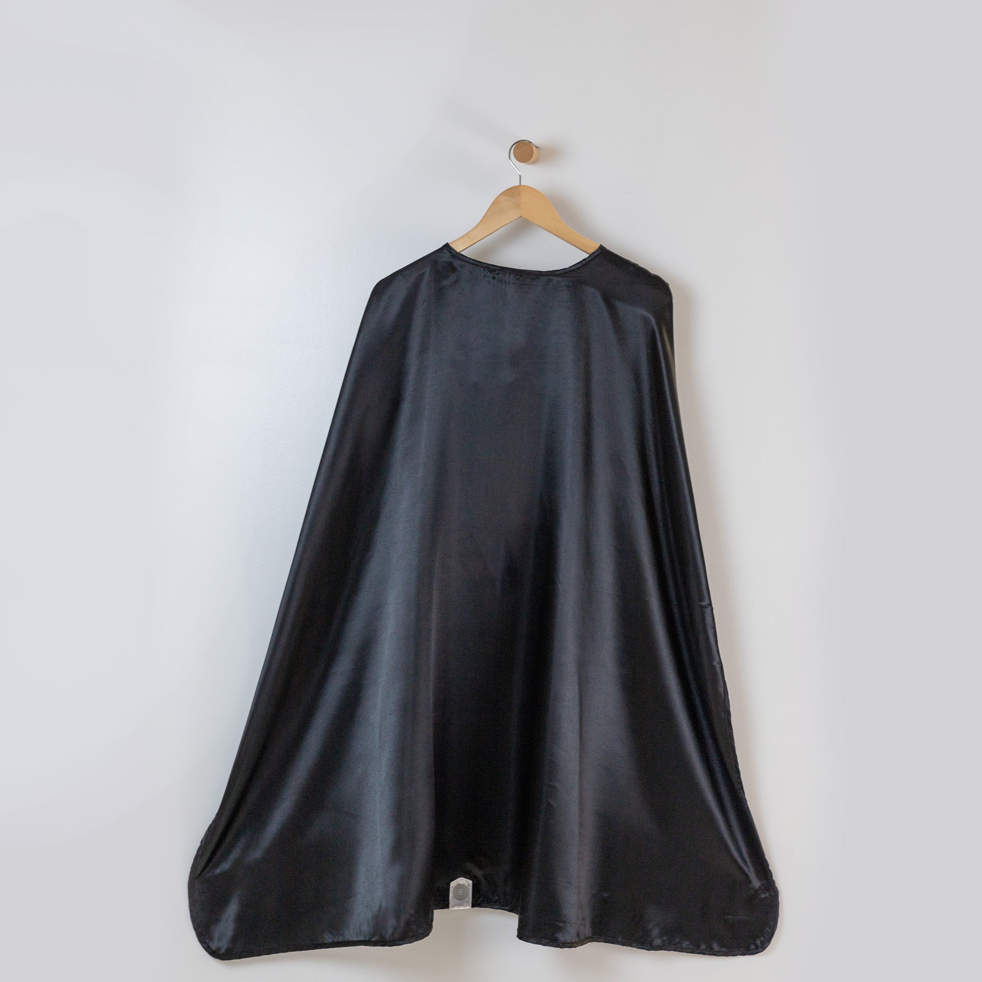 Black Kid and Adult Superhero Cape, Satin Super Hero Costume