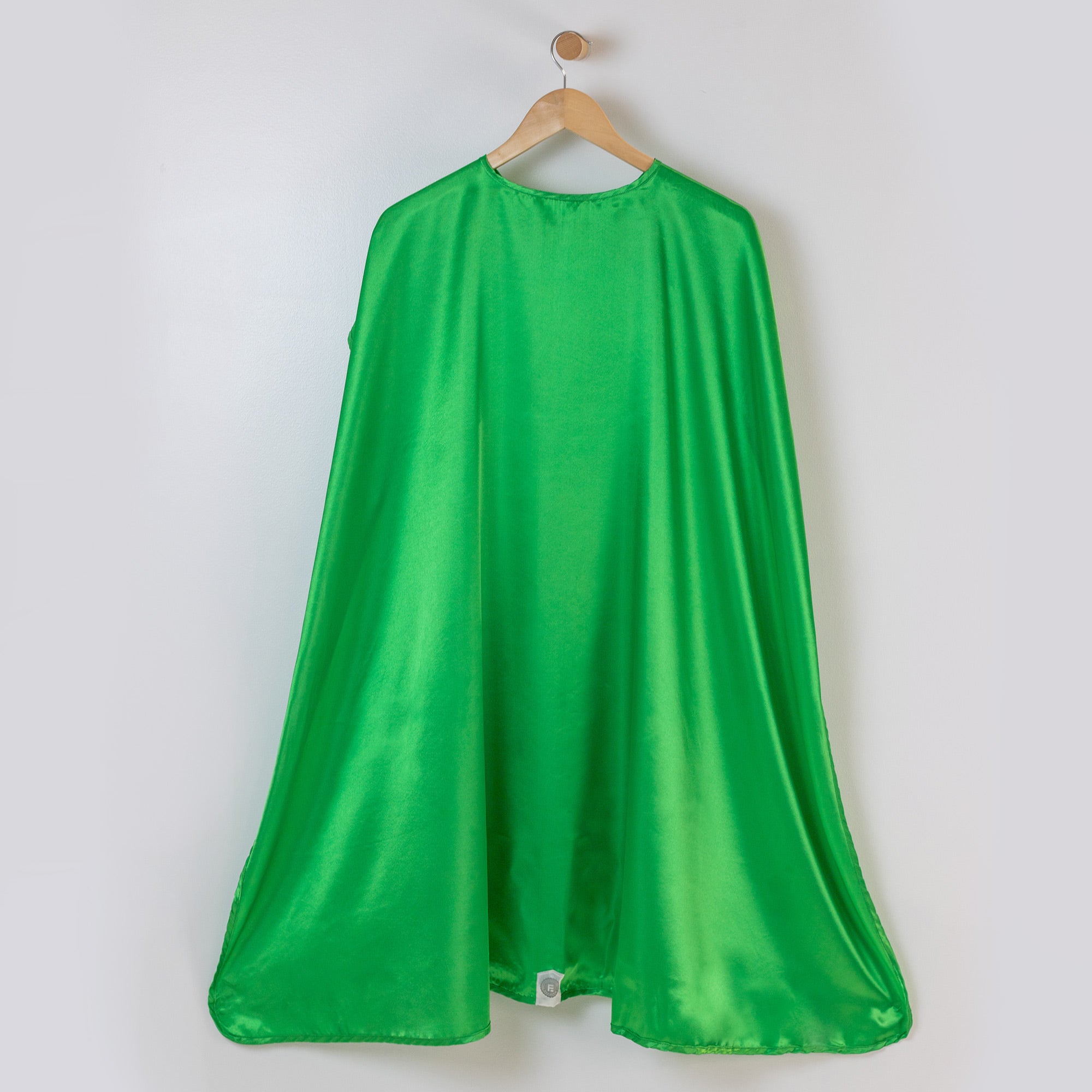 Green Kid and Adult Superhero Cape, Satin Super Hero Costume