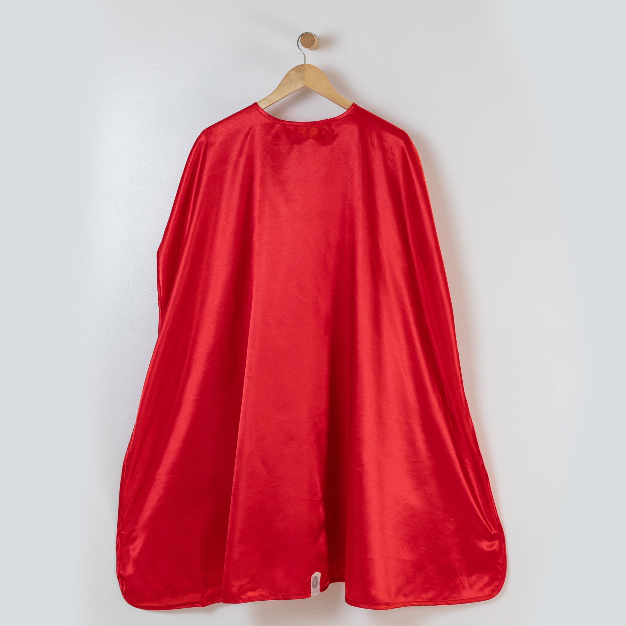 Red Kid and Adult Superhero Cape, Satin Super Hero Costume