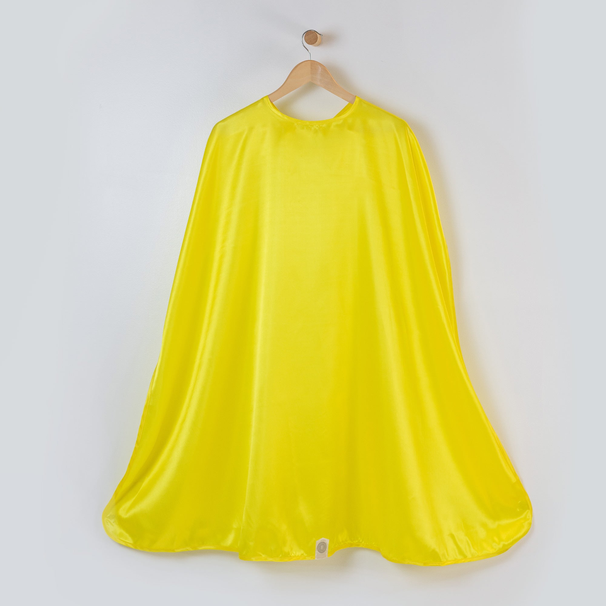 Yellow Kid and Adult Superhero Cape, Satin Super Hero Costume