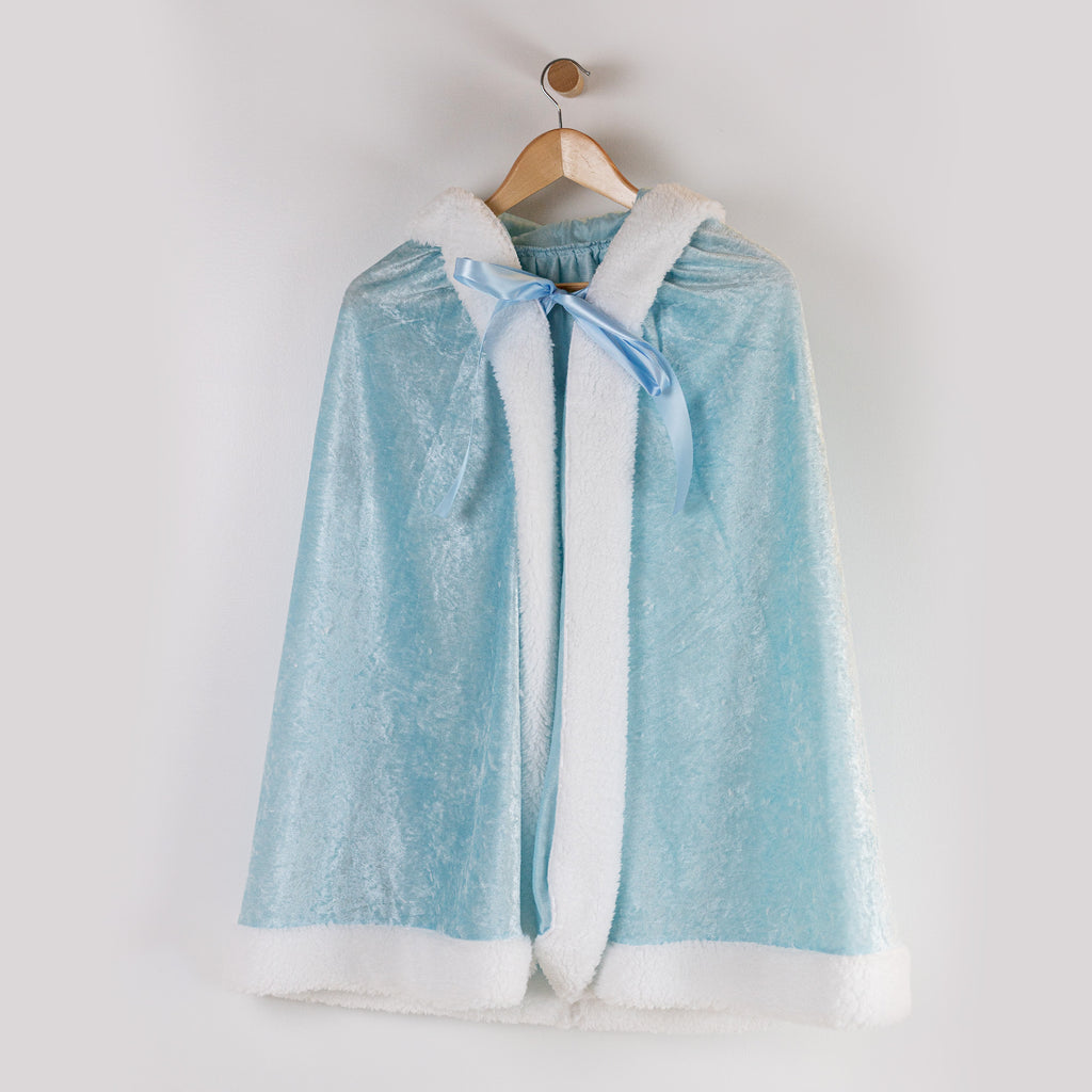 Princess Cloak Sherpa Trim Frozen Elsa Costume 