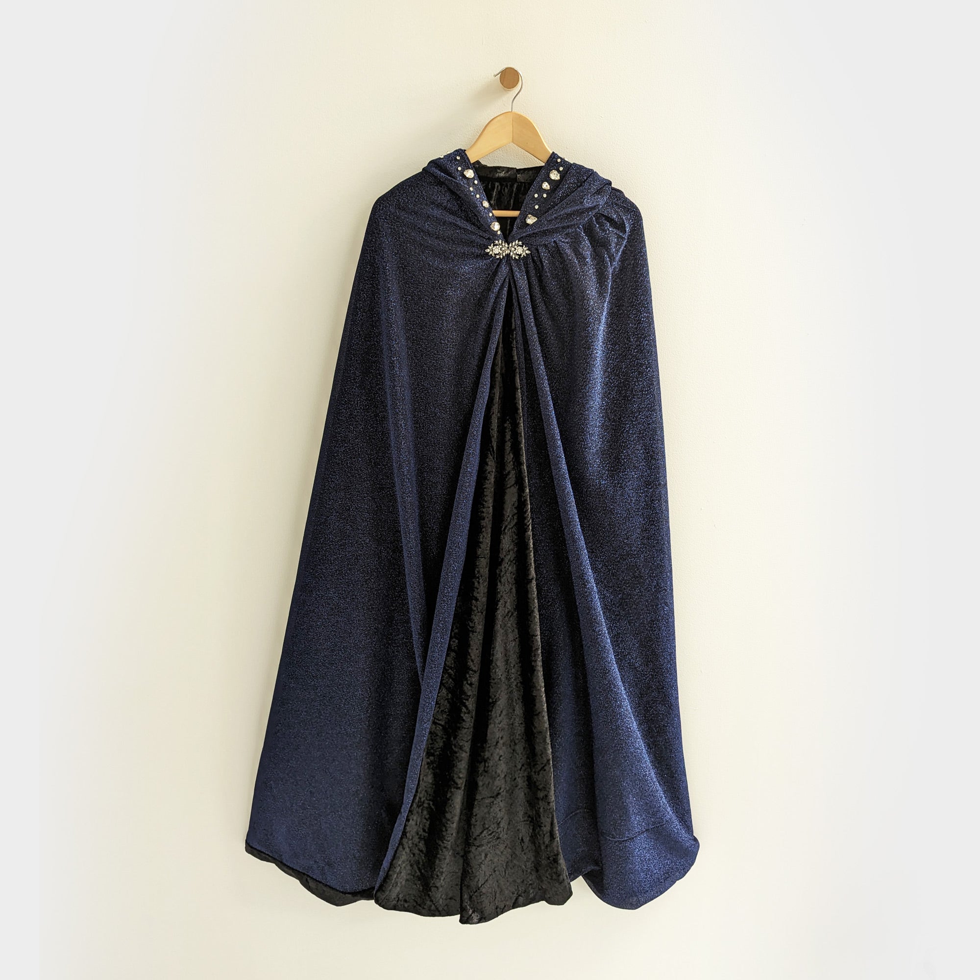 Navy Bejeweled Bedazzled Taylor Swift Cloak Cape