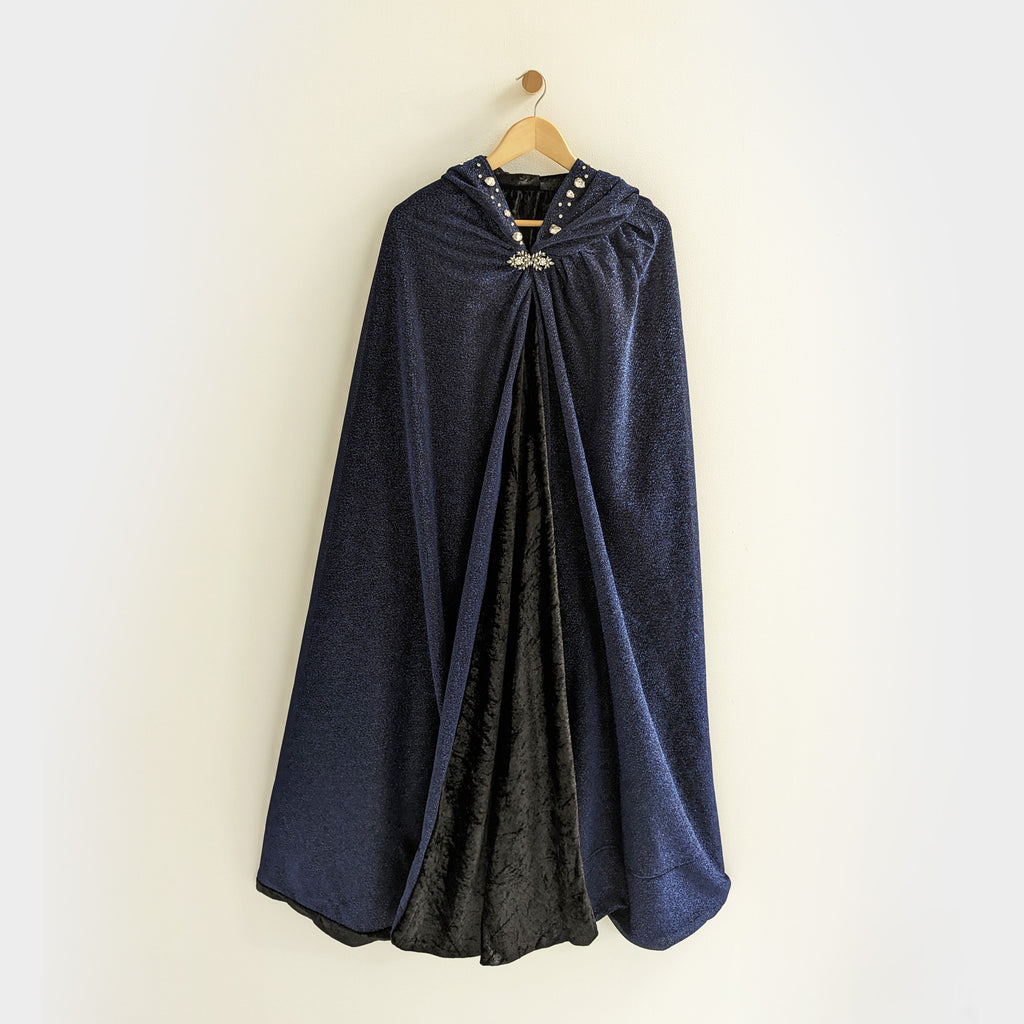 Navy Bejeweled Bedazzled Taylor Swift Cloak Cape