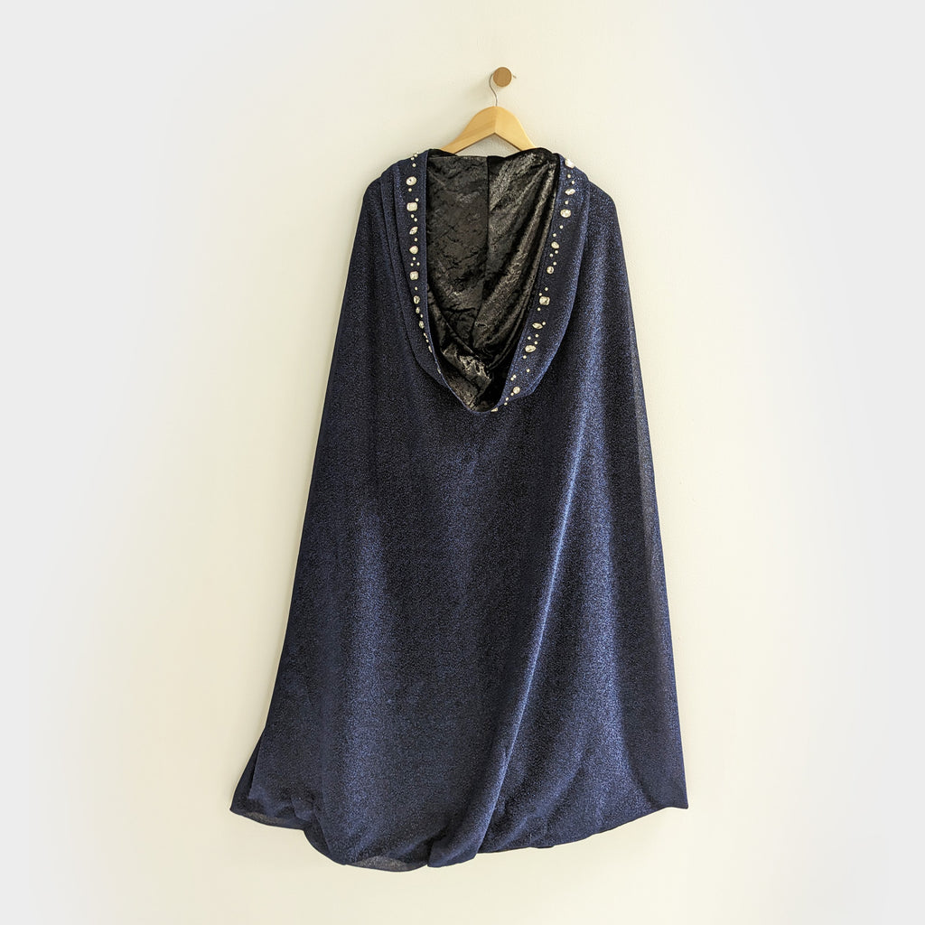 Navy Bejeweled Bedazzled Taylor Swift Cloak Cape