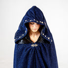 Navy Bejeweled Bedazzled Taylor Swift Cloak Cape