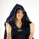 Navy Bejeweled Bedazzled Taylor Swift Cloak Cape