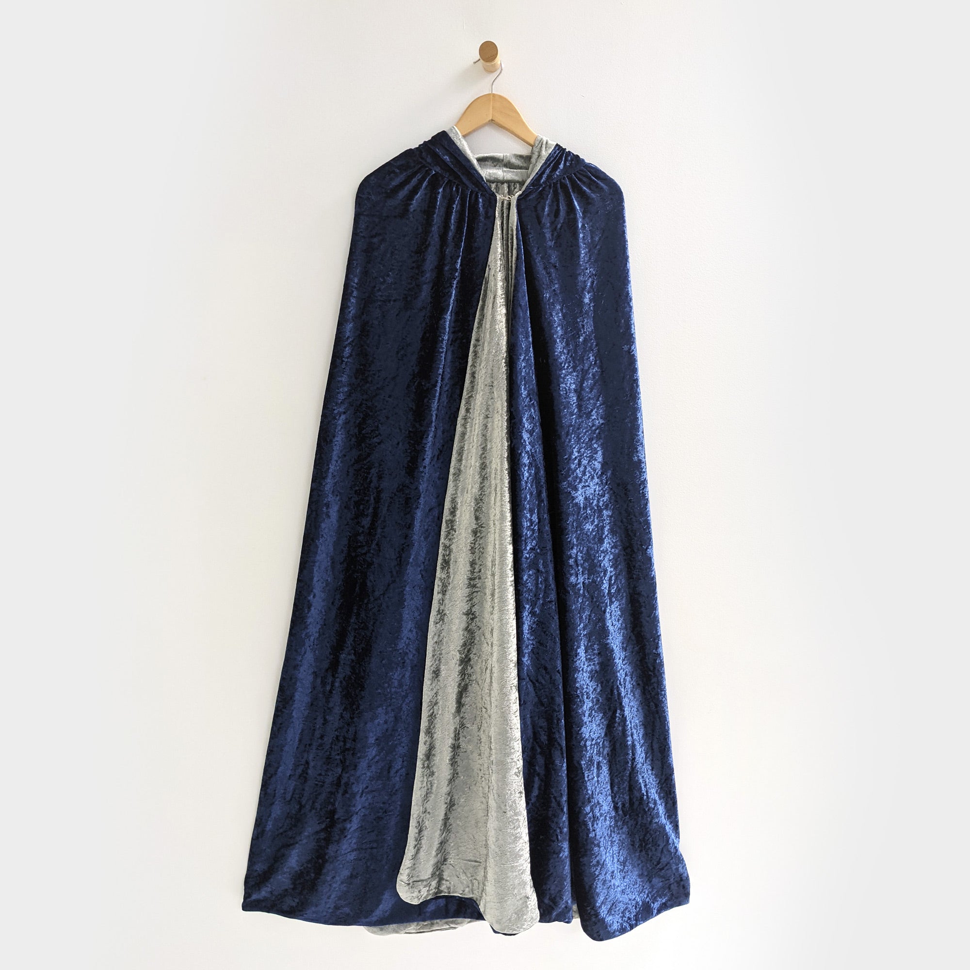 Personalized Hooded Cloak Viking Medieval Polyester Velour Cosplay Halloween Costume