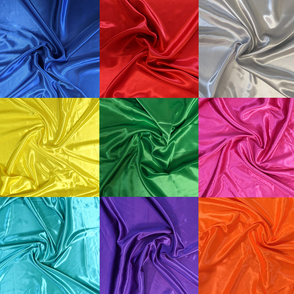 Polyester Satin Fabric by the Yard