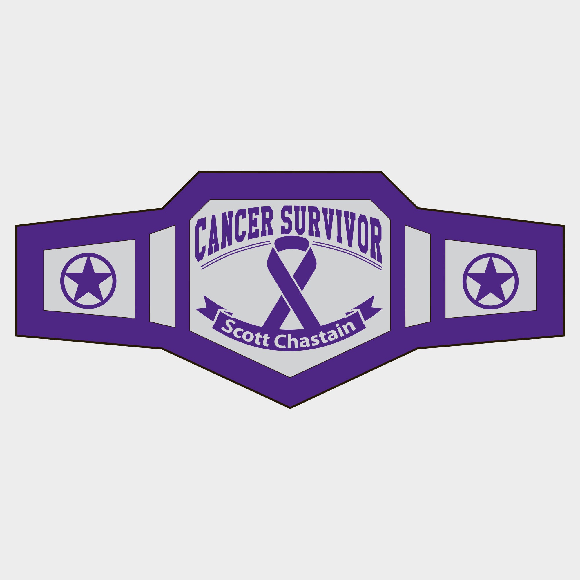 Cancer Survivor Wrestling Belt 