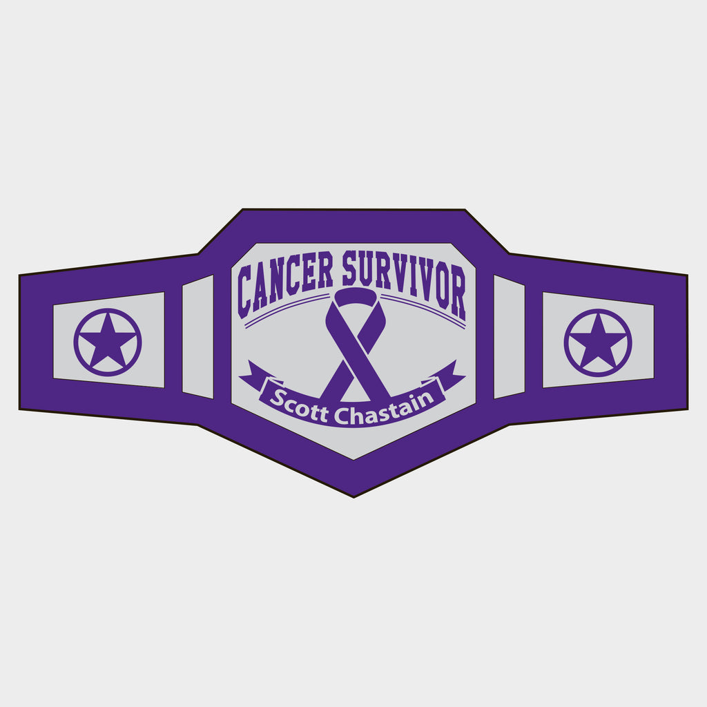 Cancer Survivor Wrestling Belt 