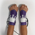 Custom Medieval Bracers Cuffs Wrist Arm Powerbands Crown Purple