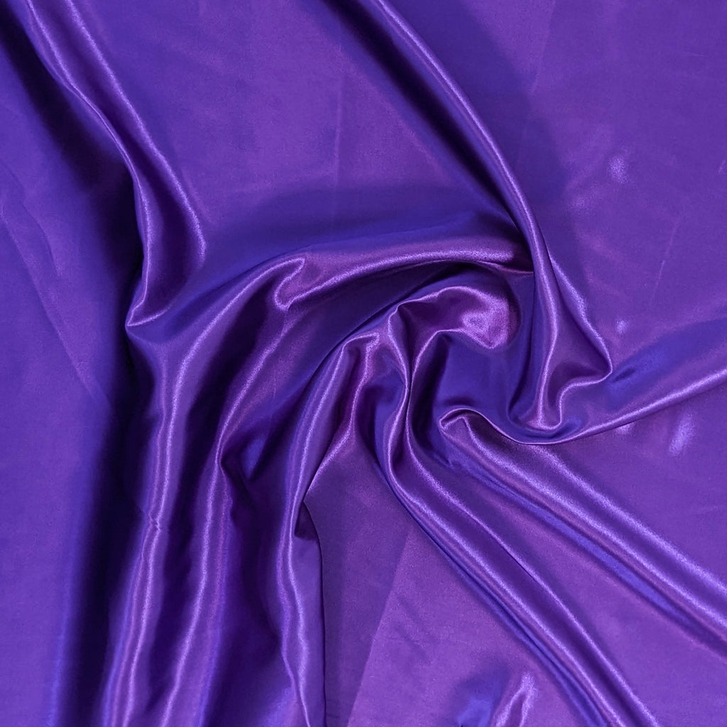 Purple Polyester Bridal Satin for DIY Craft